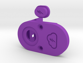 Y_mod_M V1.0 (Clickfet) Top Plate and Button Only  in Purple Processed Versatile Plastic