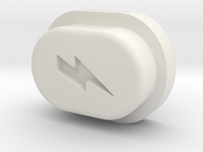 Y_mod_M V1.0 (Mosfet) Button Only in White Natural Versatile Plastic