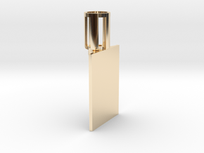 89Sabers Graflex Chassis Crystal sound holder in 14k Gold Plated Brass