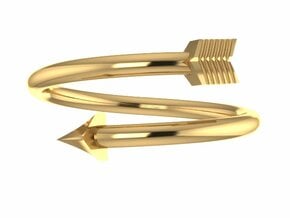 Midi Arrow Ring in 14K Yellow Gold