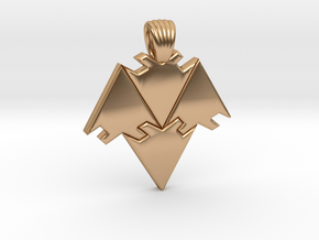 Arrows tiling [pendant] in Polished Bronze