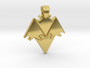 Arrows tiling [pendant] in Polished Brass