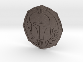 mandalorian credits 50 in Polished Bronzed-Silver Steel