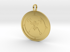 Bael Medallion in Polished Brass
