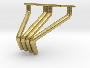 RC4WD V8 Zoomie Headers Right Side in Natural Brass