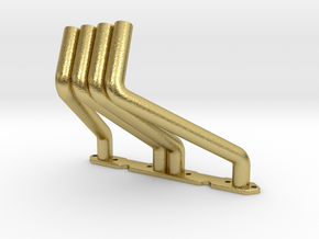 RC4WD V8 Zoomie Headers Left Side in Natural Brass