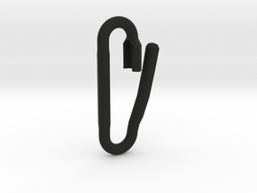 Safety Pin Link Lock in Black Premium Versatile Plastic: Extra Small