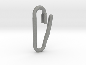 Safety Pin Link Lock in Gray PA12: Extra Small
