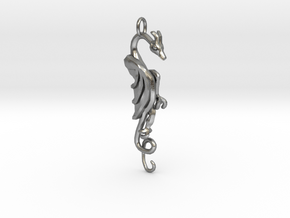 Flat Dragon R in Natural Silver
