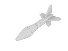 1:72 - Falstaff Missile in White Natural Versatile Plastic