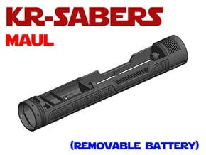 KR-OR Darth Maul - Lightsaber Chassis in White Natural Versatile Plastic