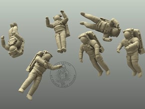 ISS EMU Astronaut Combo 1:50,72,100,144 in White Natural Versatile Plastic: 1:50