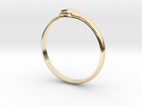Ouroboros Ring in 14k Gold Plated Brass: 5.5 / 50.25