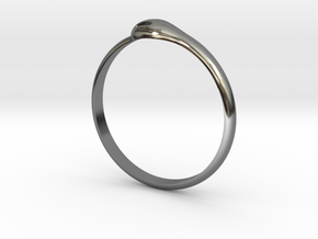 Ouroboros Ring in Fine Detail Polished Silver: 5.5 / 50.25