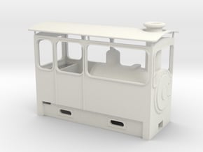 On18 Steam Tram in White Natural Versatile Plastic