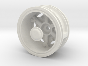 Rear-Wheel-single-tyre in White Natural Versatile Plastic