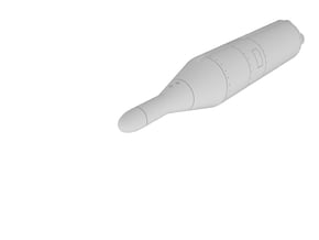 1:72 - Polaris Missile A1 in White Natural Versatile Plastic