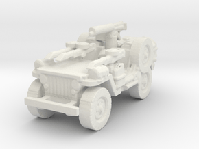 1/100 LRDG Jeep  6 in White Natural Versatile Plastic
