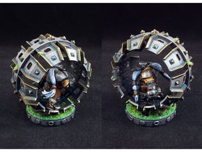 Dwarf hamster wheel of death in Tan Fine Detail Plastic