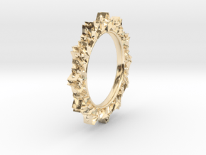 light Reflecting Ring - small in 14k Gold Plated Brass