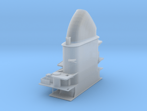 1/350 DKM Graf Zeppelin superstructure2 funnel in Smooth Fine Detail Plastic