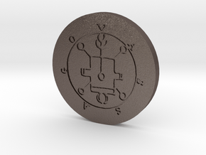 Vassago Coin in Polished Bronzed-Silver Steel