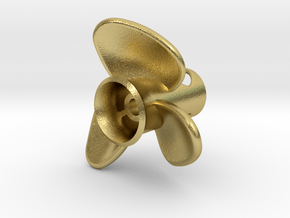 Propeller_side-mount in Natural Brass