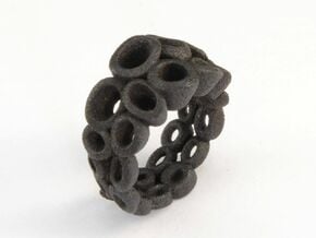 Neitiry Organic  Ring (From $13) in Matte Black Steel: 6.5 / 52.75