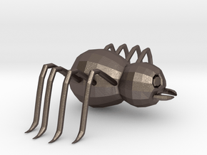 Cartoon Spider  in Polished Bronzed-Silver Steel: Extra Small