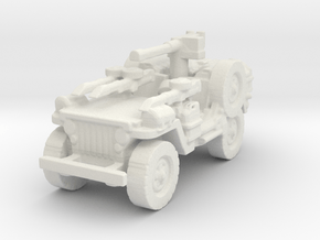 1/56 28mm LRDG SAS Jeep 4 in White Natural Versatile Plastic