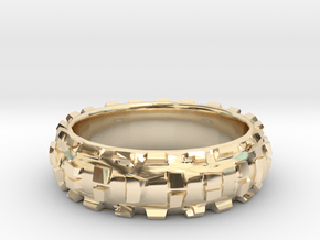 Downhill II Ring in 14k Gold Plated Brass: 9 / 59