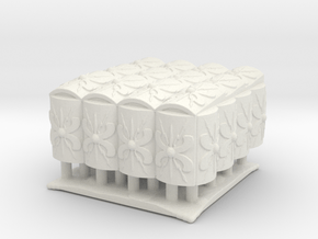 Roman Testudo  4x4  1/144 in White Natural Versatile Plastic