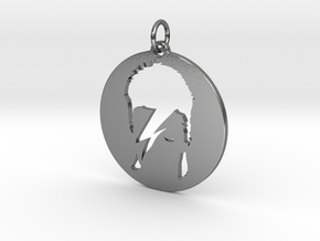 Ziggy Stardust Pendant in Polished Silver (Interlocking Parts)