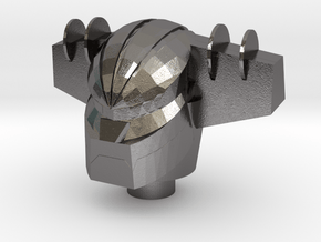Robotman Steel Jeeg Head in Polished Nickel Steel