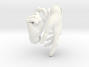 Human male hands for 'Storybook' BJD  in White Processed Versatile Plastic