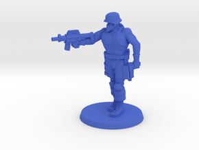 Urban Defense Force Hero with Bandanna in Blue Processed Versatile Plastic