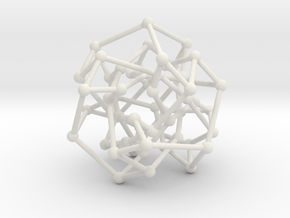 Cubic Klein graph in White Natural Versatile Plastic: Medium