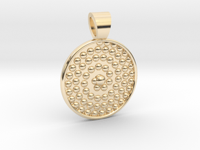 Life spiral [pendant] in 14k Gold Plated Brass