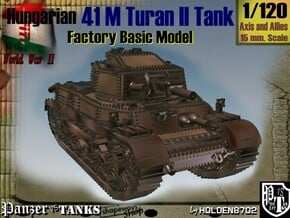  1/120 Hungarian 41M Turan II Basic in White Natural Versatile Plastic