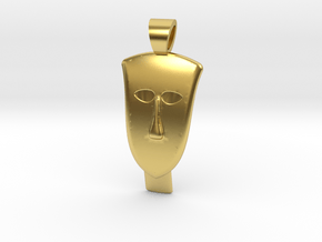 Primal divinity [pendant] in Polished Brass