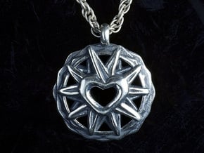 Bethlehem Star Pendant Jewelry in Antique Silver