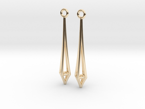 Inverted Narrow Kite in 14K Yellow Gold: Small