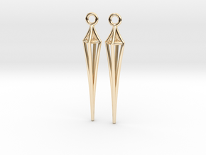 Narrow Kite in 14k Gold Plated Brass: Small