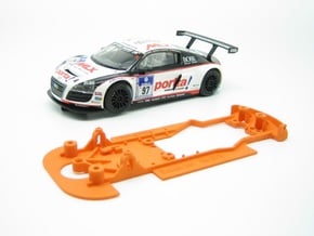 PSNI00401 Chassis for Ninco Audi R8 LMS ultra in White Natural Versatile Plastic