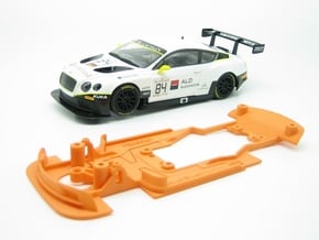 PSSX00501 Chassis for Scalextric Bentley GT3 in White Natural Versatile Plastic