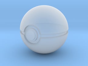 1/3rd Scale Pokeball in Smooth Fine Detail Plastic