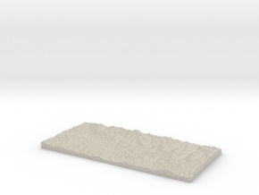 Model of Lake Creek Lakes in Natural Sandstone