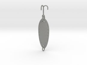 fishing lure spoon ornament in Gray PA12