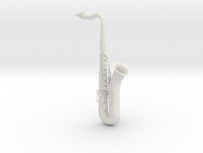 1/3rd Scale Saxophone in White Natural Versatile Plastic