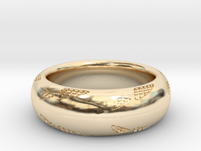 Reptileskin Ring in 14k Gold Plated Brass: 9 / 59